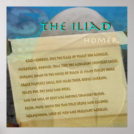 Bildtexten i rullan Iliad Poster
