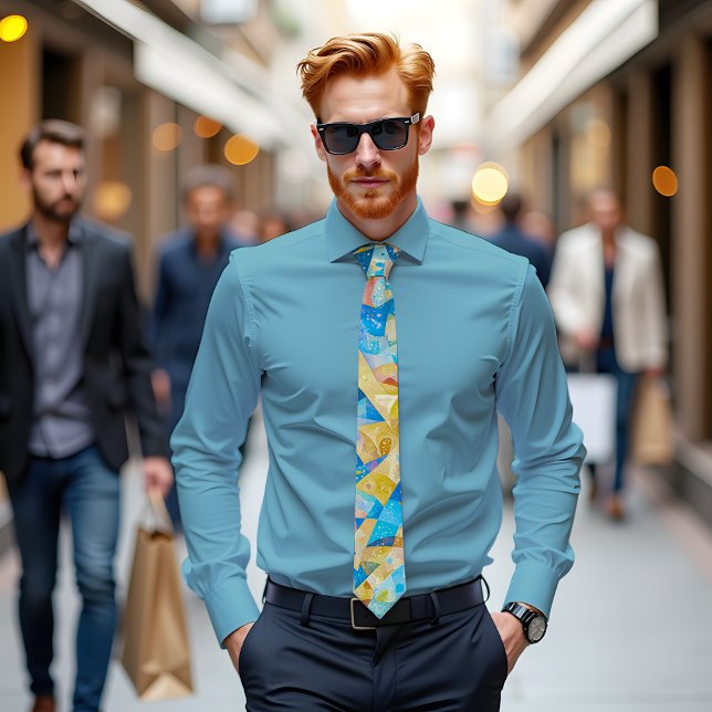 Bildtitel för vattenfärg Dreams Abstrakt Art Tie Slips (Skapare uppladdad)