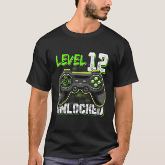 Bilduppspelning på nivå 12 Olåst födelsedagsspel f T Shirt