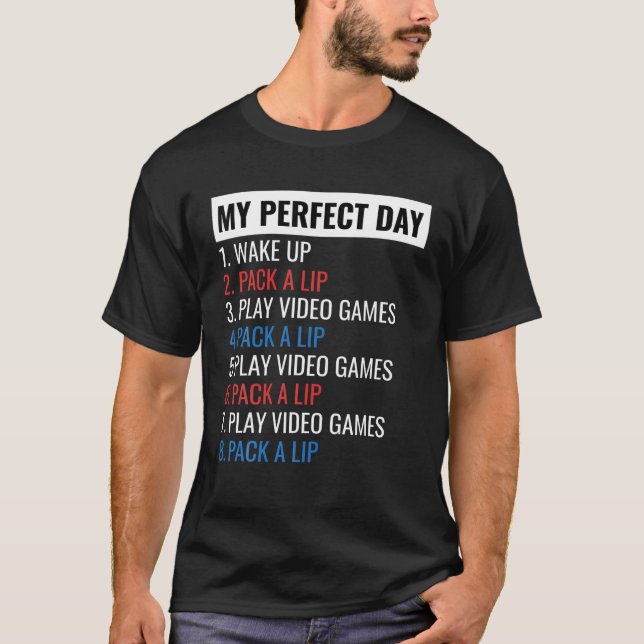 Bilduppspelning T för att tugga tobak mitt Perfekt Shirt (Framsida)
