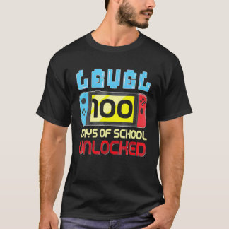 Bilduppspelningsspel för olåsta spelare på 100 dag t shirt