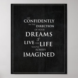 Bildutskrift med inspirationstecken på 8 x 10 tum poster