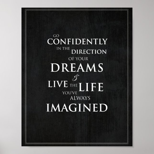 Bildutskrift med inspirationstecken på 8 x 10 tum poster (Framsidan)