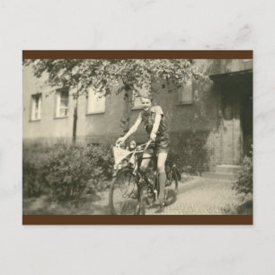 Bildvykort för cyklist-vintage vykort