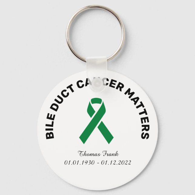 Bile Duct Cancer Awareness Memory  Nyckelring (Framsida)