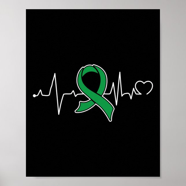 Bile Duct Cancer Awareness Supportör Ribbon Poster (Framsidan)