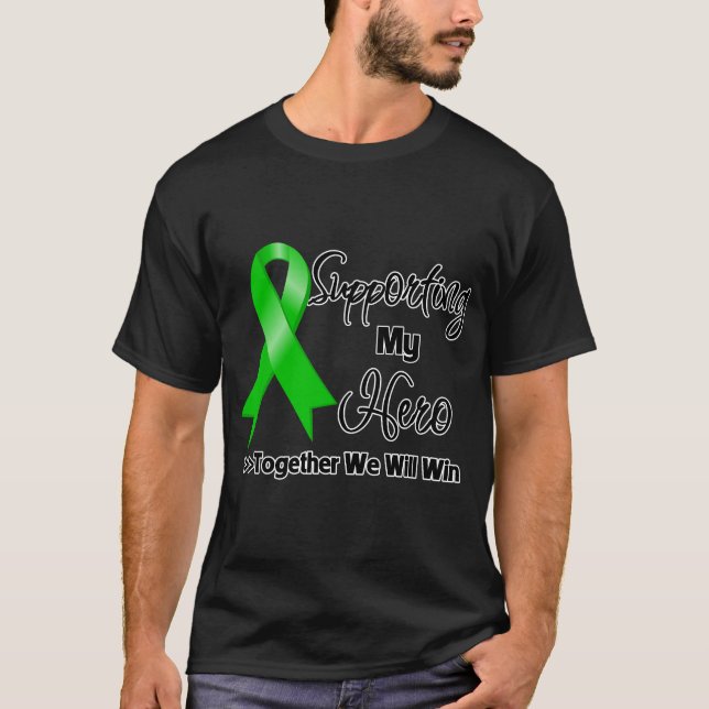 Bile Duct Cancer som stöder min Hero T-shirt (Framsida)