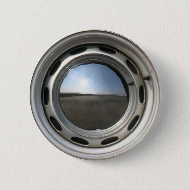 Bilen för 356 klassiker rullar (kanten) med knapp (Framsida)