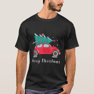 Bilen Lastbil jul 2020 Fir Träd på Julafton Vaca T Shirt