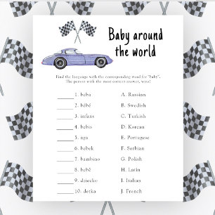 Bilen tävling - Baby värld runt-vilt