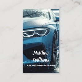 Bilen Tvättar automatisk information Visitkort
