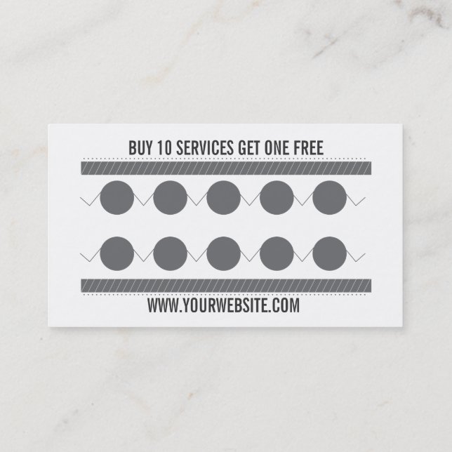 Bilen tvättar lojalitetvisitkorten lojalitetskort (Baksida)