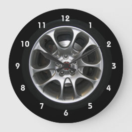Bilens hjulhublocksklocka med nummer stor klocka