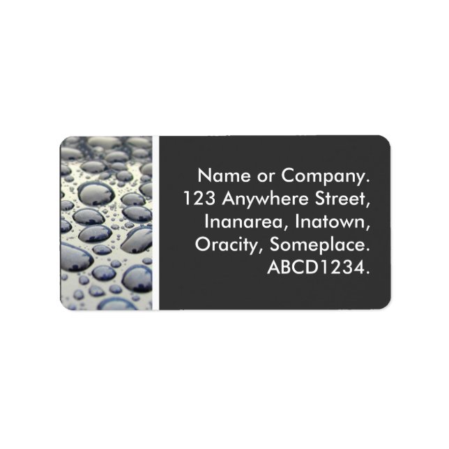 Bilens Huva Adressetikett (Framsidan)