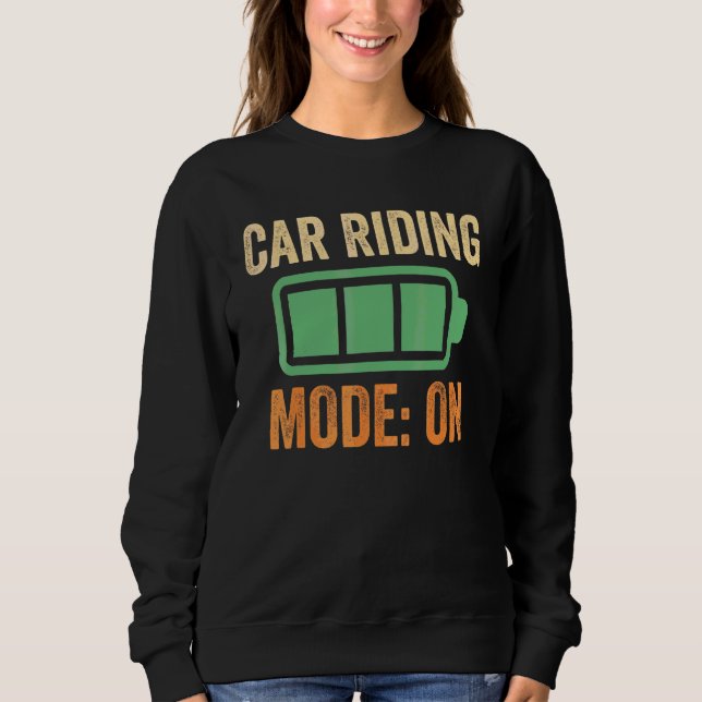 Bilens körläge på batteridesign t shirt (Framsida)