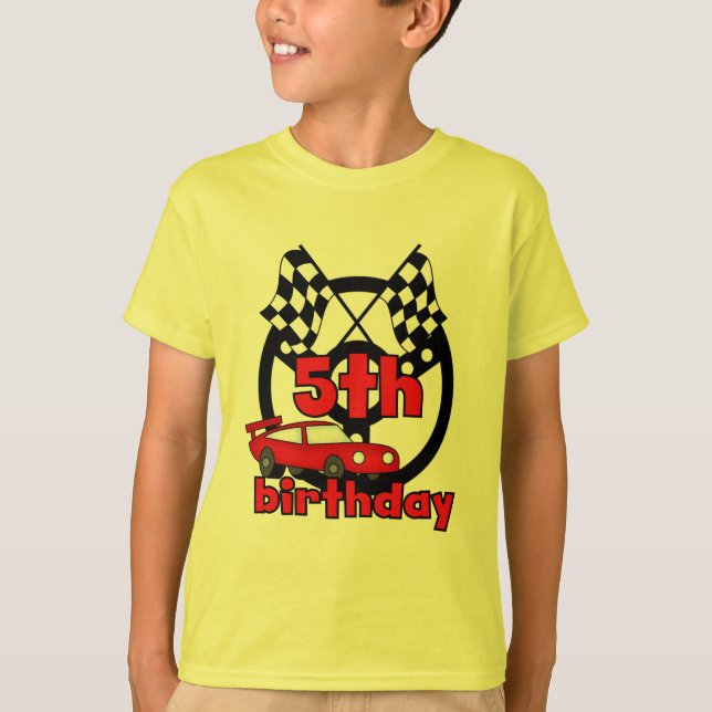 Bilens Tävla 5:e födelsedag Tshirts and Gifts (Framsida)