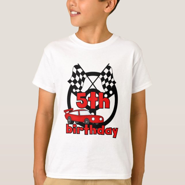 Bilens Tävla 5:e födelsedag Tshirts and Gifts (Framsida)