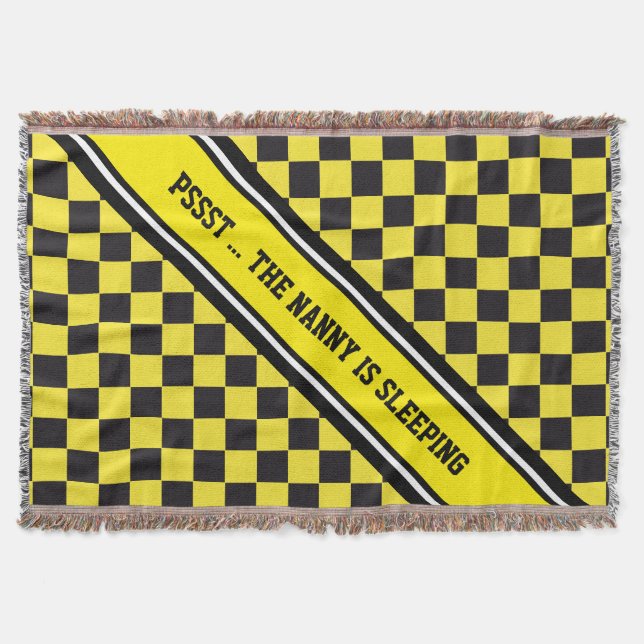 Bilens Tävla / Chess Mönster + din backgr. & text Filt (Framsidan)