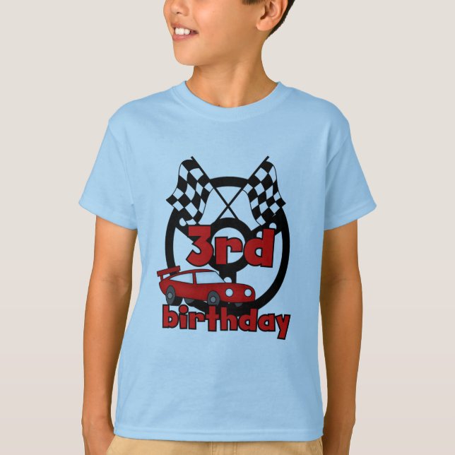 Bilens Tävla Tshirts och presenter för tredje föde (Framsida)