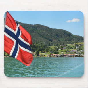 Bilfärja i norgemousepad musmatta