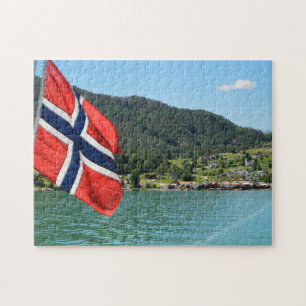 Bilfärja i norgepussel pussel