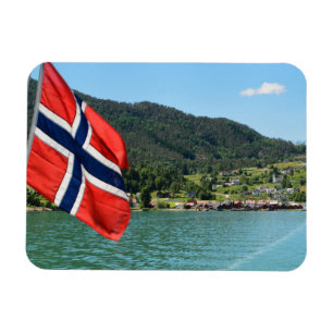 Bilfärja i rektangulär magnet för norge