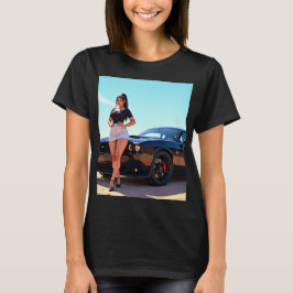 bilflicka t shirt