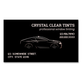 Bilfönsterfärgton Magnetiska Visitkort