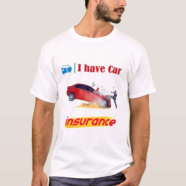bilförsäkring t shirt (Framsida)