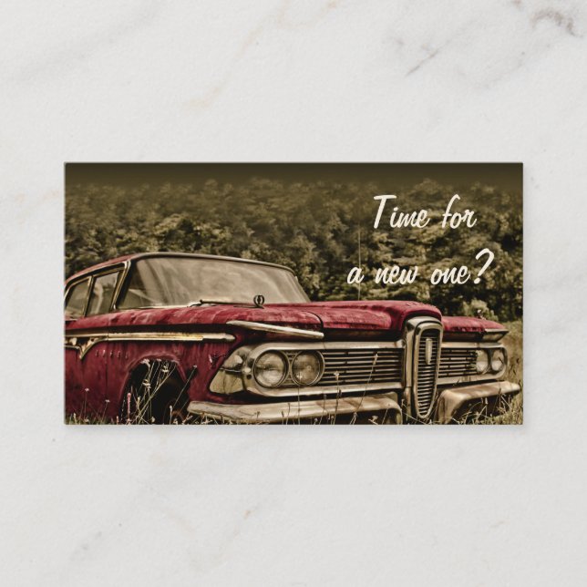 Bilförsäljning - Anslut till Affärskortet Kund Visitkort (Framsida)