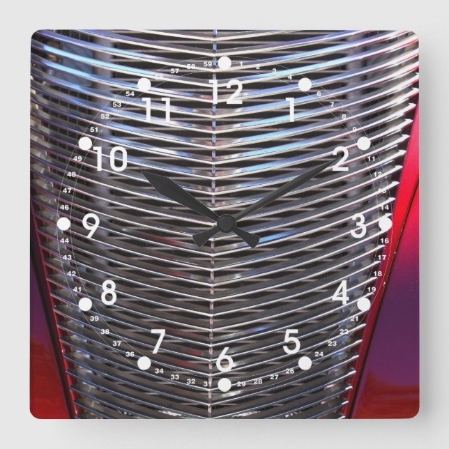 Bilgäl Fyrkantig Klocka (Framsida)