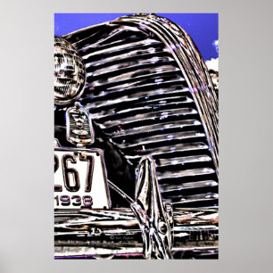 Bilgaller och strålkastare poster