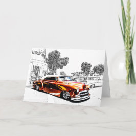 Bilhälsningkort Kort