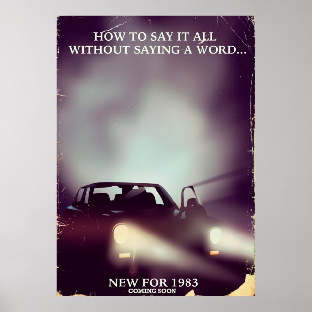 Bilhandel 1980-talet poster (Framsidan)