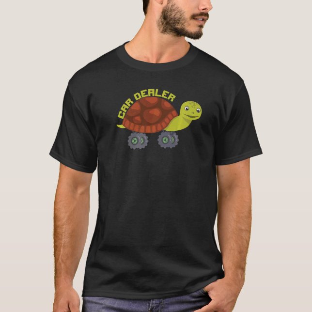 Bilhandlaren Turtle Big Hjul Lastbil 1 T Shirt (Framsida)