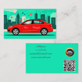 Bilhyrning Anpassad QR-kod professionell Visitkort