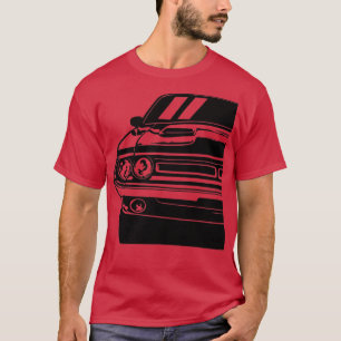 Bilillustration av 1971 års charterflyg- och radio t shirt