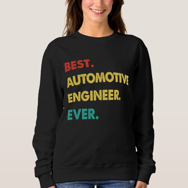 Bilingenjör Retro Bästa Bilingenjör T Shirt (Framsida)
