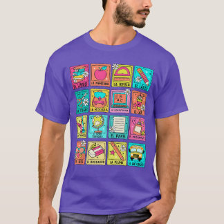 Bilingua lärare tillbaka till skolan spansk lärare t shirt