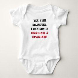 Bilingual Baby, Funny Baby Gift, Onepart T Shirt