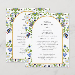 BILINGUAL Bröllop Folk Art på sidan BILINGUAL Dubb