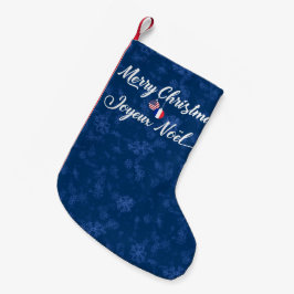 Bilingual Fransk American Julafton Stocking Liten Julstrumpa