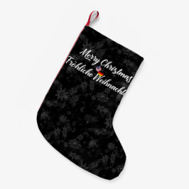 Bilingual German American Julafton Stocking Liten Julstrumpa