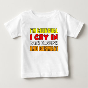 Bilingual Gråt på tyska T-shirt
