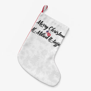 Bilingual Maltese American Julafton Stocking Liten Julstrumpa