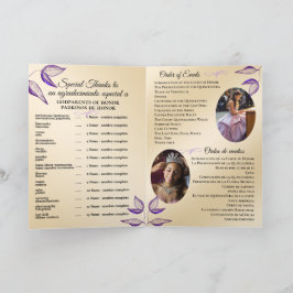 Bilingual Quinceañera Order Program