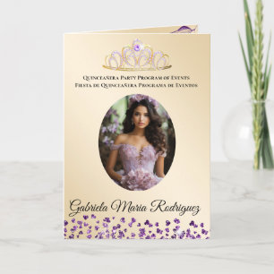 Bilingual Quinceañera Order Program