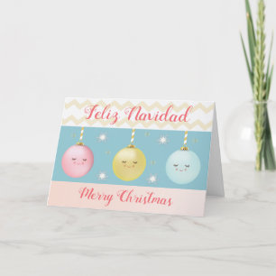 Bilingual Spain Feliz Navidad julkort Helgkort