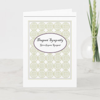 Bilingual Swedish and English Sympathy Card Kort