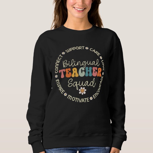 Bilingual Teacher Squad Appreciation Week Back to  T Shirt (Framsida)